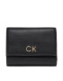 Calvin Klein Portofel Mare de Damă Re-Lock Trifold Md K60K608994 Negru - Pled.ro