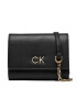 Calvin Klein Portofel Mare de Damă Re-Lock Trifold Md W/Chain K60K611458 Negru - Pled.ro