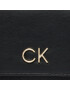 Calvin Klein Portofel Mare de Damă Re-Lock Trifold Md W/Chain K60K611458 Negru - Pled.ro