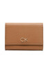 Calvin Klein Portofel Mic de Damă Re-Lock Bifold & Cardholder Sm K60K611092 Maro - Pled.ro