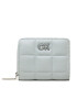 Calvin Klein Portofel Mic de Damă Re-Lock Quilt Wallet Md W/Flap K60K610664 Albastru - Pled.ro