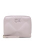 Calvin Klein Portofel Mic de Damă Re-Lock Quilt Za Wallet Md K60K610785 Violet - Pled.ro