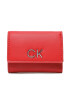 Calvin Klein Portofel Mic de Damă Re-Lock Trifold Xxs K60K609141 Roșu - Pled.ro