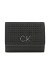 Calvin Klein Portofel Mic de Damă Re-Lock Trifold Xxs Perf K60K610662 Negru - Pled.ro