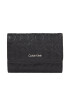 Calvin Klein Portofel pentru femei Ck Must Trifold Sm Emb K60K611325 Negru - Pled.ro