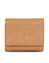 Calvin Klein Portofel pentru femei Re-Lock Trifold Xs Emb K60K611321 Maro - Pled.ro