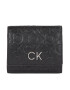 Calvin Klein Portofel pentru femei Re-Lock Trifold Xs Emb K60K611321 Negru - Pled.ro