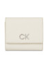 Calvin Klein Portofel pentru femei Re-Lock Trifold Xs K60K611094 Écru - Pled.ro