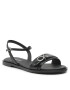 Calvin Klein Sandale Almond Sandal W/Hw HW0HW01483 Negru - Pled.ro