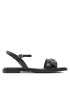 Calvin Klein Sandale Almond Sandal W/Hw HW0HW01483 Negru - Pled.ro