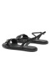 Calvin Klein Sandale Almond Sandal W/Hw HW0HW01483 Negru - Pled.ro