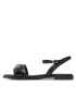 Calvin Klein Sandale Almond Sandal W/Hw HW0HW01483 Negru - Pled.ro