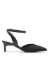 Calvin Klein Sandale Kit H Mule W Ankl Strap 50 HW0HW01312 Negru - Pled.ro