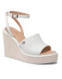 Calvin Klein Sandale Wedge 70 Arch Stit-Jq HW0HW01129 Alb - Pled.ro