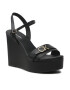 Calvin Klein Sandale Wedge 70Hh HW0HW01485 Negru - Pled.ro