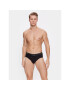 Calvin Klein Set 3 perechi de slipuri Hip Brief 3Pk 000NB3871A Negru - Pled.ro