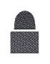 Calvin Klein Set Fular și Căciulă New Monogram Beanie + Scarf K60K608787 Negru - Pled.ro