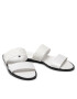 Calvin Klein Șlapi Almond Flat 2Bar Slide HW0HW01134 Alb - Pled.ro