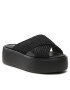 Calvin Klein Șlapi Bubble Slide - Woven HW0HW01468 Negru - Pled.ro