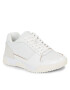 Calvin Klein Sneakers Low Top Lace Up Lth HM0HM01173 Alb - Pled.ro