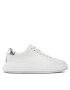 Calvin Klein Sneakers Raised Cupsole Lace Up Lth Bt HW0HW02005 Alb - Pled.ro