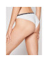 Calvin Klein Swimwear Bikini partea de jos Logo Tape KW0KW01275 Alb - Pled.ro