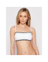 Calvin Klein Swimwear Bikini partea de sus Bandeau KW0KW01274 Alb - Pled.ro