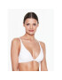 Calvin Klein Swimwear Bikini partea de sus Fixed KW0KW02041 Alb - Pled.ro