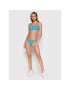 Calvin Klein Swimwear Bikini partea de sus Print KW0KW01420 Albastru - Pled.ro