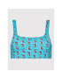 Calvin Klein Swimwear Bikini partea de sus Print KW0KW01420 Albastru - Pled.ro