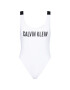 Calvin Klein Swimwear Costum de baie Scoop Back KW0KW01235 Alb - Pled.ro