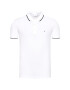 Calvin Klein Tricou polo Stretch Tipping K10K107211 Alb Slim Fit - Pled.ro