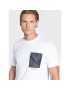 Calvin Klein Tricou Shadow Chest K10K110111 Alb Regular Fit - Pled.ro