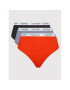 Calvin Klein Underwear Set 3 perechi de chiloți de damă clasici 000QD3801E Colorat - Pled.ro