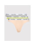 Calvin Klein Underwear Set 3 perechi de chiloți tanga 000QD3587E Colorat - Pled.ro