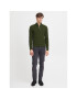 Casual Friday Bluză cu gât 20504786 Verde Slim Fit - Pled.ro