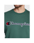 Champion Bluză Embroided Script Logo 217859 Verde Regular Fit - Pled.ro