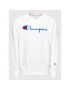 Champion Bluză Embroidered Script Logo Reverse Weave 216539 Alb Regular Fit - Pled.ro