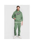 Champion Bluză Heavy Fleece Vintage Logo 217886 Verde Relaxed Fit - Pled.ro