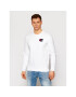 Champion Bluză Satin C Logo 214189 Alb Comfort Fit - Pled.ro