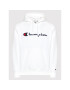 Champion Bluză Scrript Logo 216470 Alb Comfort Fit - Pled.ro