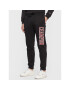 Champion Pantaloni trening Heavy Fleece Bookstore Logo 217880 Negru Regular Fit - Pled.ro