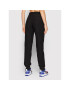 Champion Pantaloni trening Ribbed Cuffed 114614 Negru Regular Fit - Pled.ro