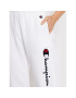 Champion Pantaloni trening Script Logo 114471 Alb Regular Fit - Pled.ro