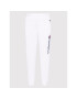 Champion Pantaloni trening Script Logo 114471 Alb Regular Fit - Pled.ro