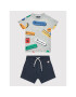 Champion Set tricou și pantaloni scurți sport 305973 Gri Regular Fit - Pled.ro