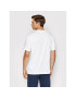 Champion Tricou Asymmetric Script Logo 216553 Alb Regular Fit - Pled.ro