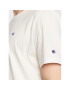 Champion Tricou Basic C Logo 216545 Alb Custom Fit - Pled.ro