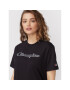 Champion Tricou Big Script Logo 115496 Negru Relaxed Fit - Pled.ro