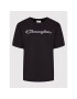 Champion Tricou Big Script Logo 115496 Negru Relaxed Fit - Pled.ro